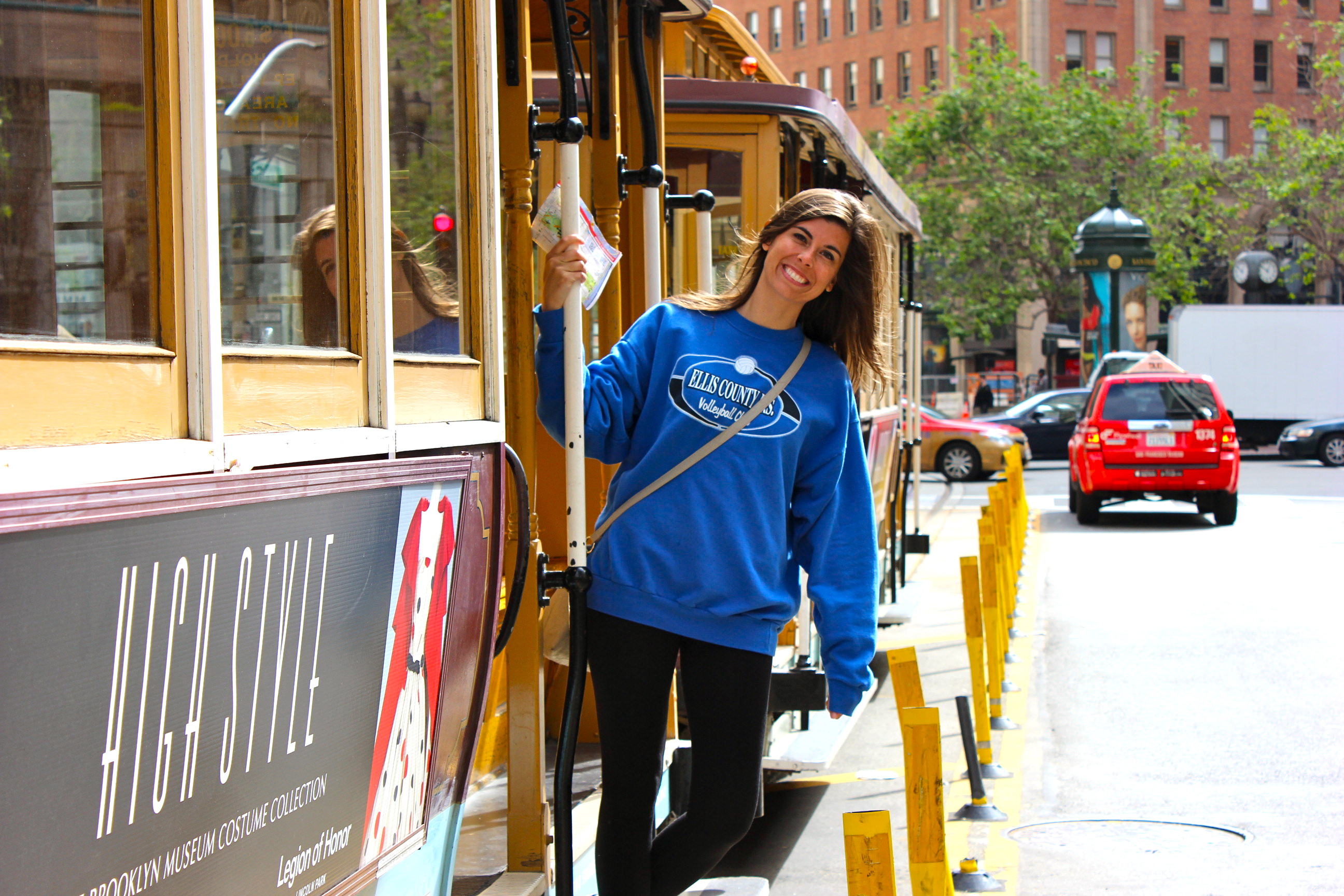 Riding the Trolley car, San Francisco 2015