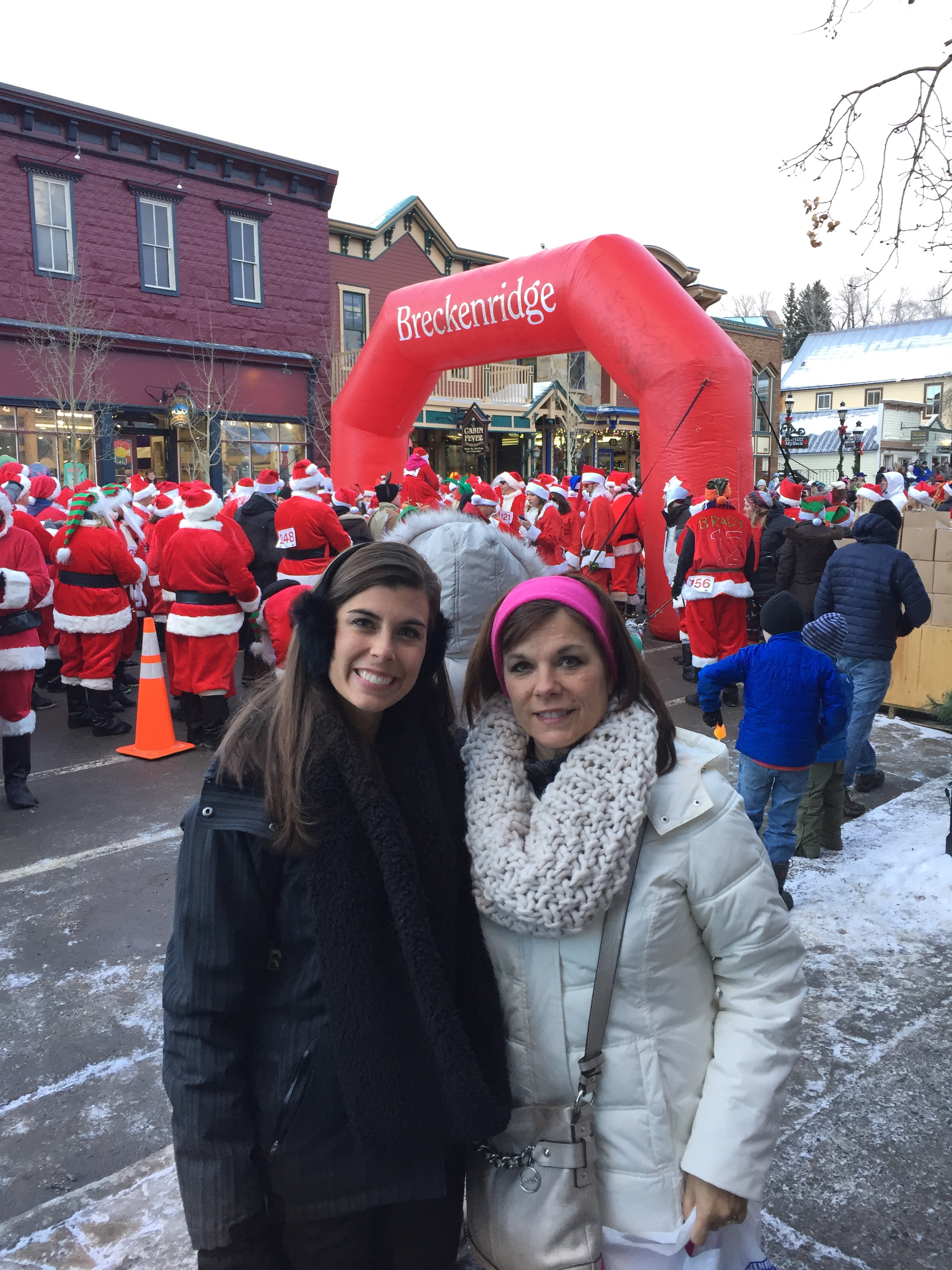 The Race of the Santas -Downtown Breckenridge- December 2015
