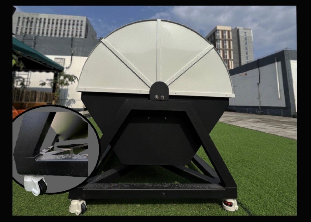 wheel-design-drone-dock - HEISHA robot charging station wheel design drone dock