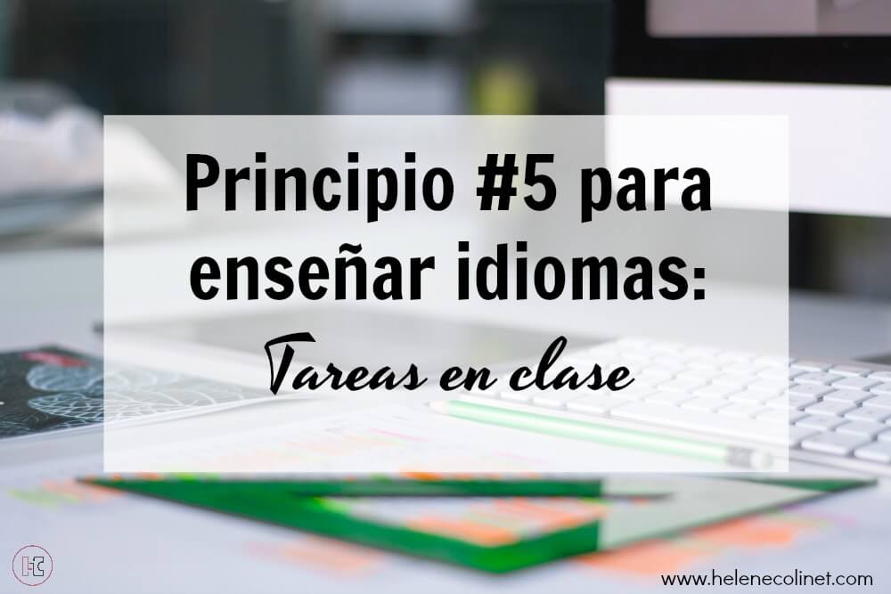 principio 5 enseñar idiomas recursos profesores idiomas helene colinet tprs ci