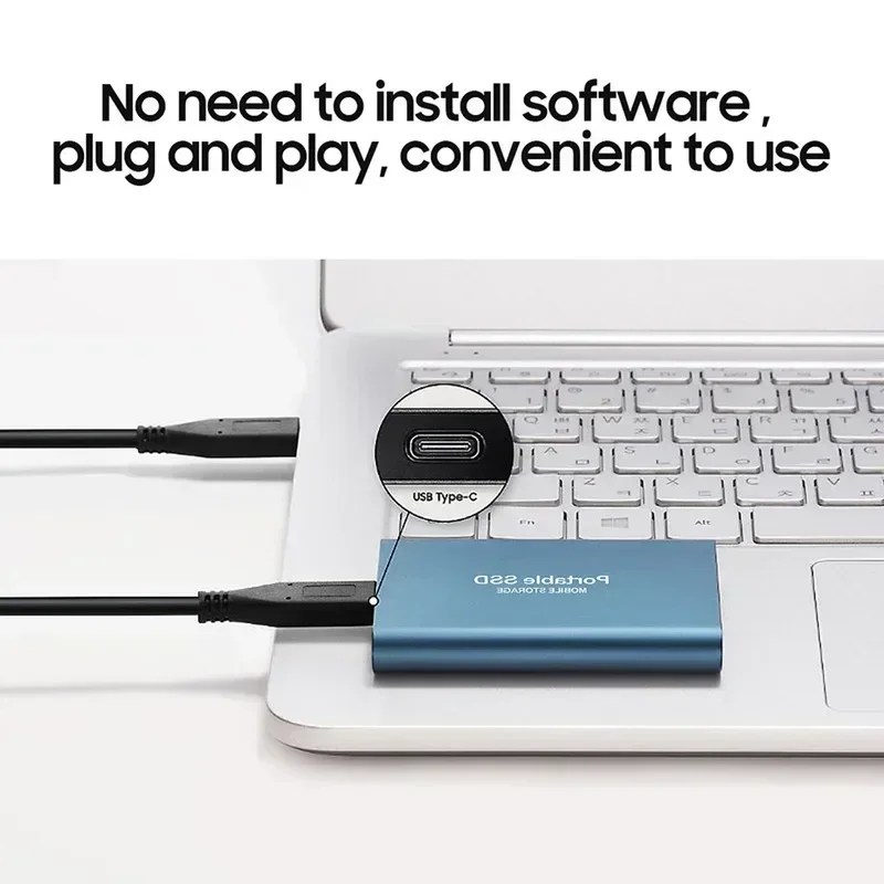 Disque dur externe SSD portable 1 To/2 To Disque dur USB 3.0/Type-C