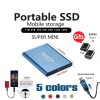 Disque dur externe SSD portable 1 To/2 To Disque dur USB 3.0/Type-C