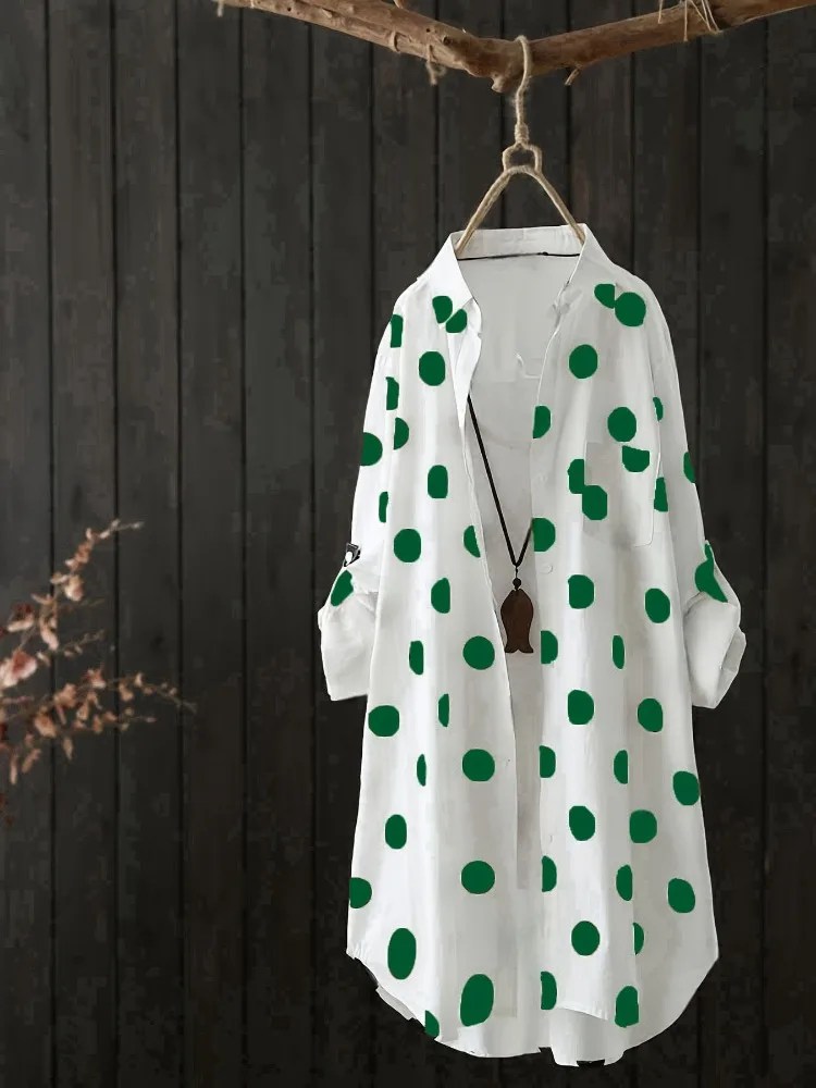 Manteau chemise longue décontractée