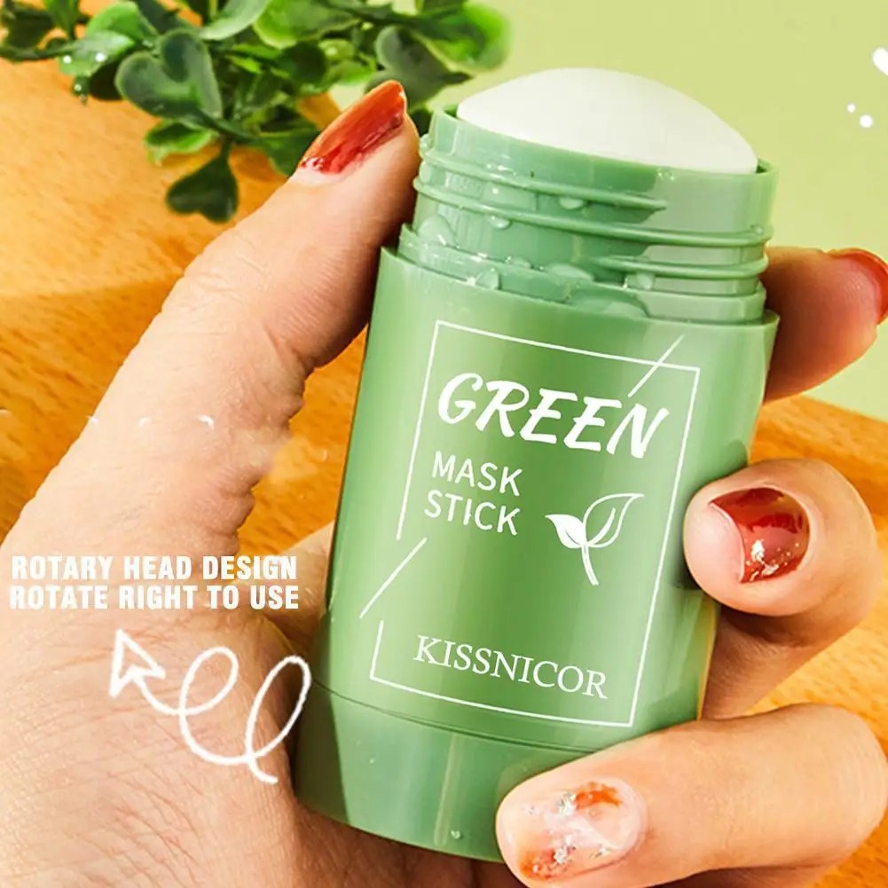 Masque Stick Thé Vert & Boue : Nettoyant Pores, Hydratant 40g