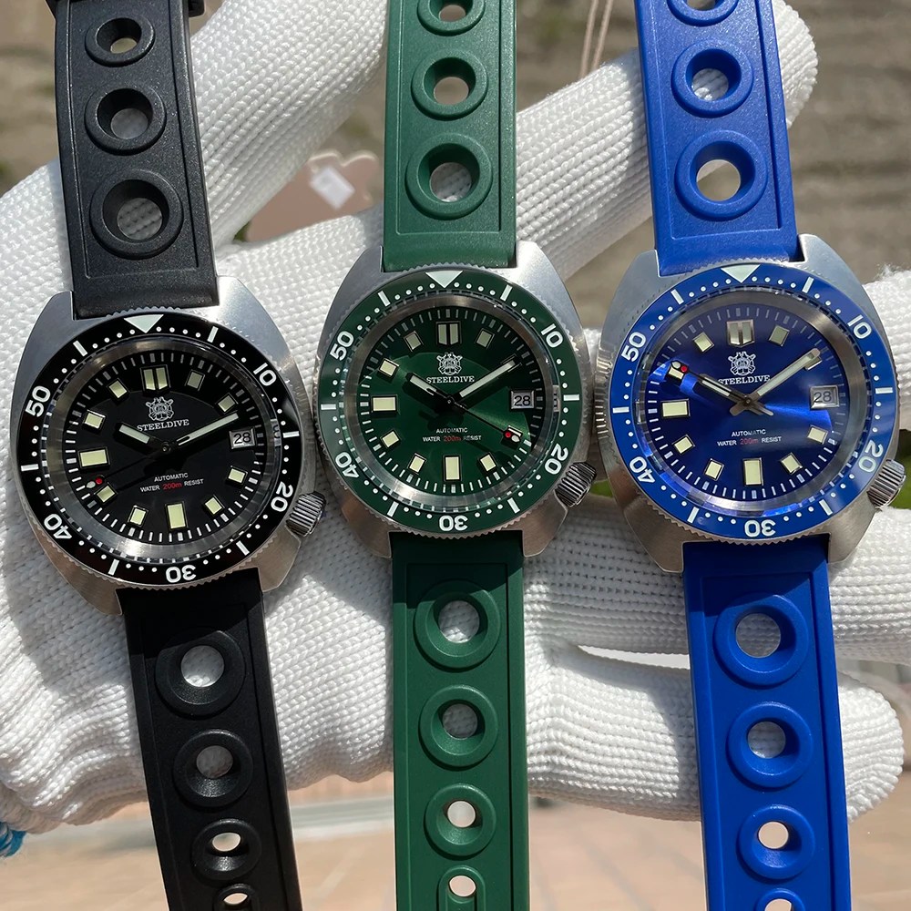 montre de plongée mécanique STEELDIVE SD1977