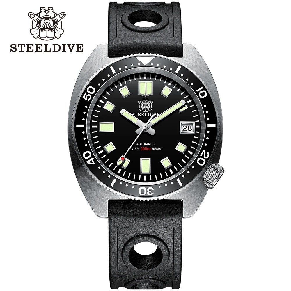 montre de plongée mécanique STEELDIVE SD1977