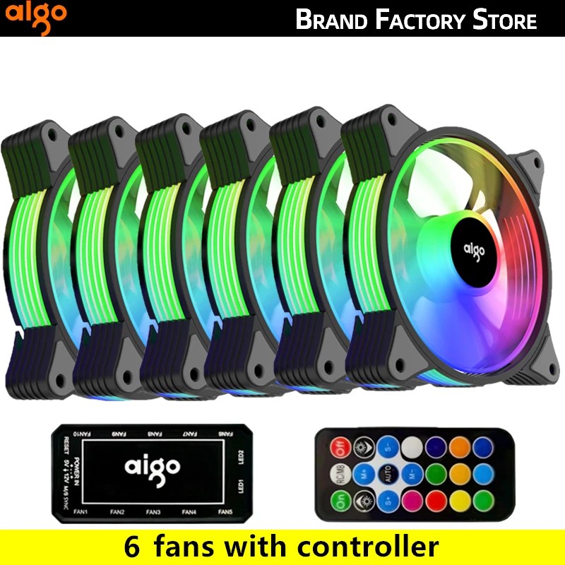 Ventilateur de boîtier Aigo AR12 : Refroidissement efficace et RGB éclatant