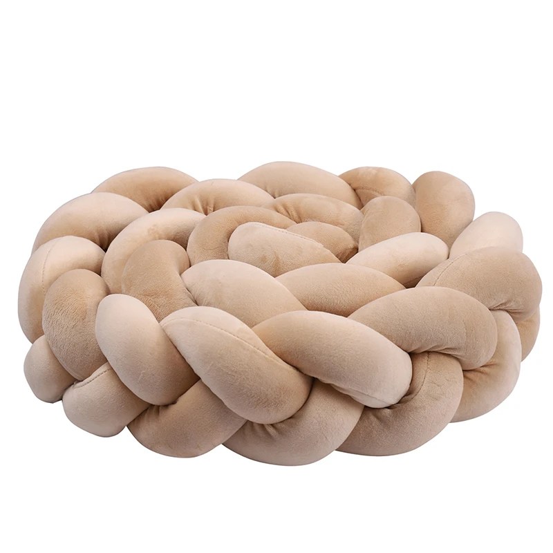 Coussin Tressé de Lit Décoratif Ultra Doux
