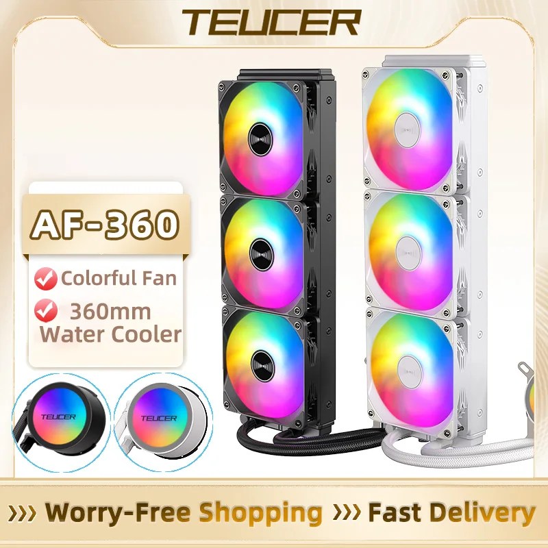 TEUCER AF-360 Radiateur de refroidissement à eau pour PC