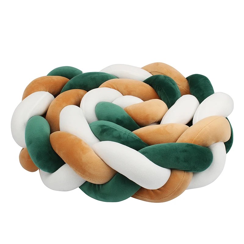 Coussin Tressé de Lit Décoratif Ultra Doux