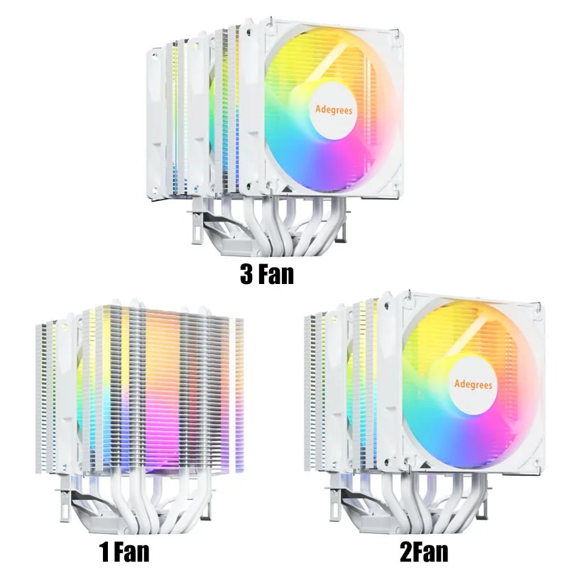 Refroidisseur d'air CPU A6 RGB blanc