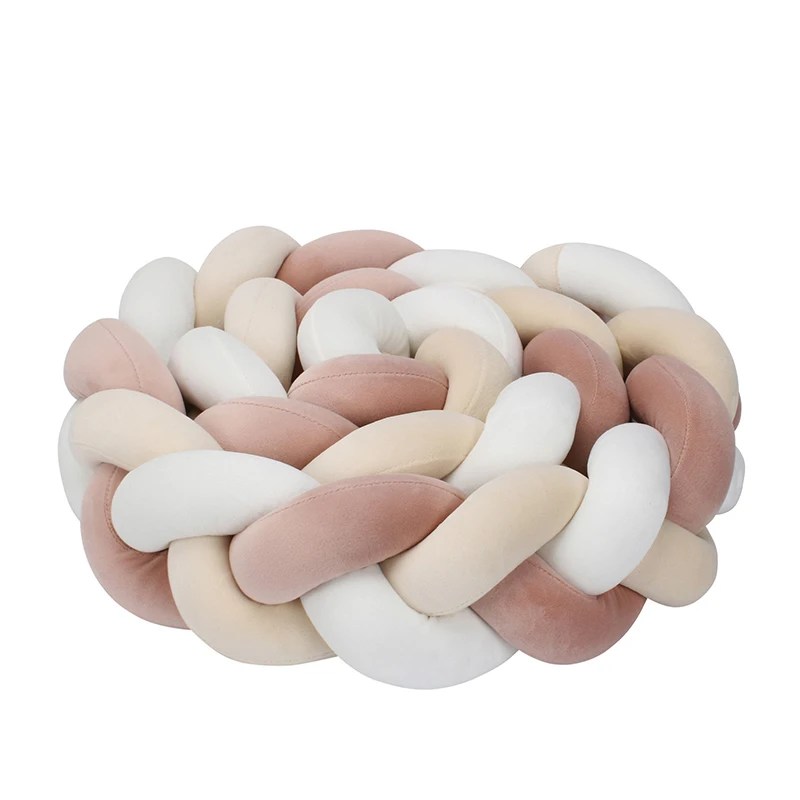 Coussin Tressé de Lit Décoratif Ultra Doux
