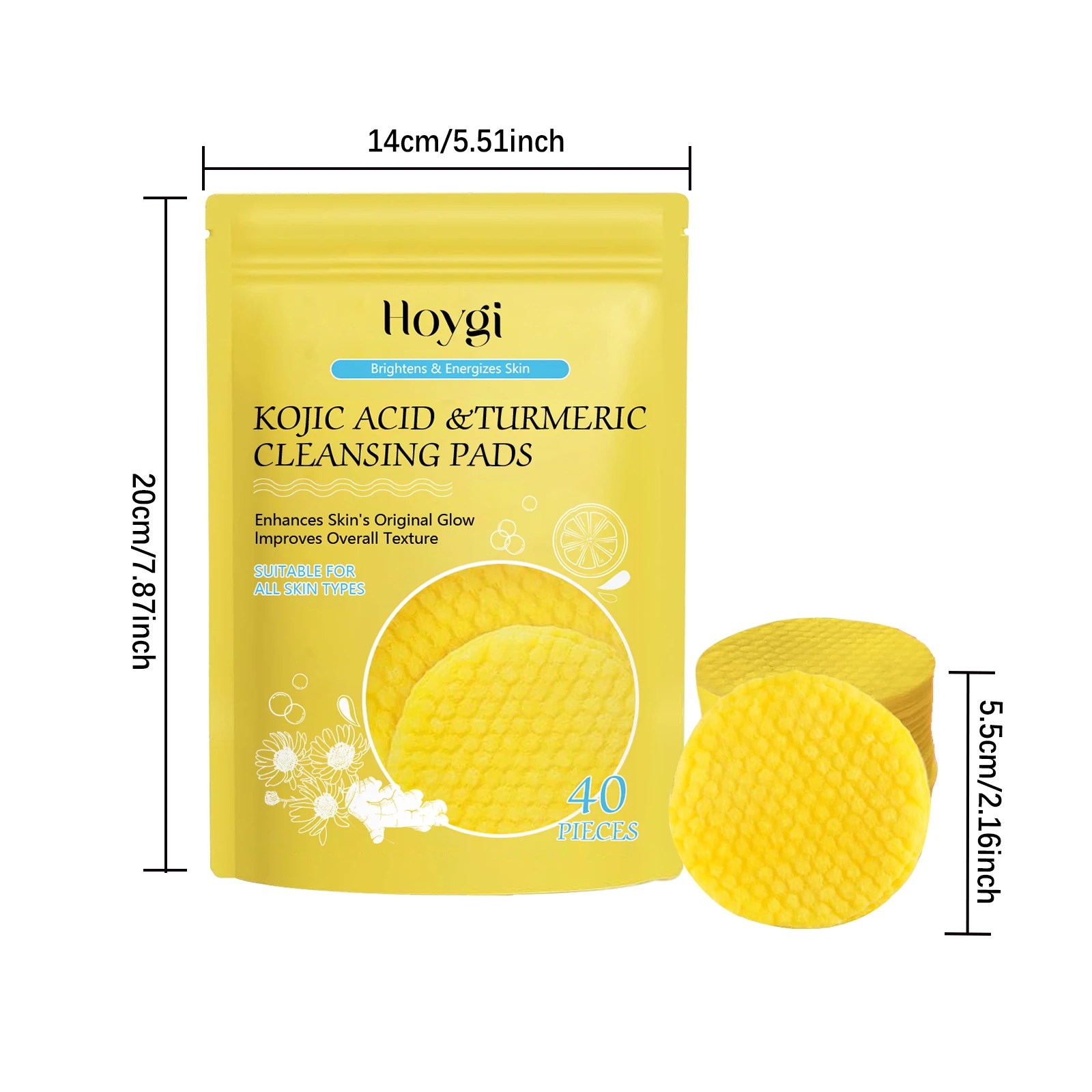 Tampon Nettoyant au Curcuma & Acide Kojique