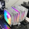 Refroidisseur d'air CPU A6 RGB blanc
