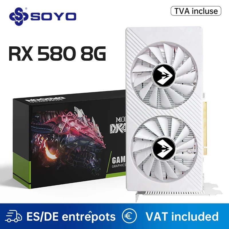 Cartes graphiques SOYO Radeon RX580 8G GDDR5