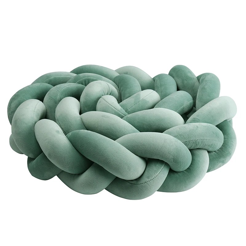 Coussin Tressé de Lit Décoratif Ultra Doux