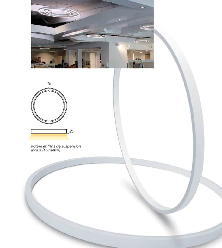 Anneau LED Saturne