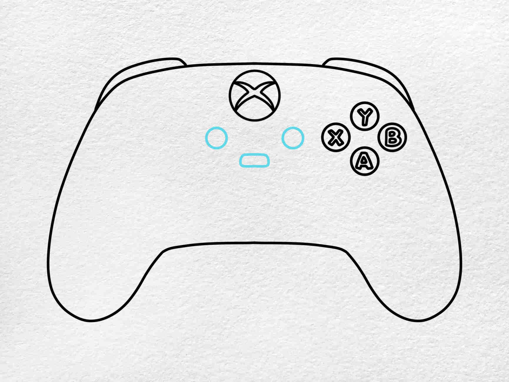 Draw An Xbox Controller HelloArtsy Draw An Xbox Controller Step 5 