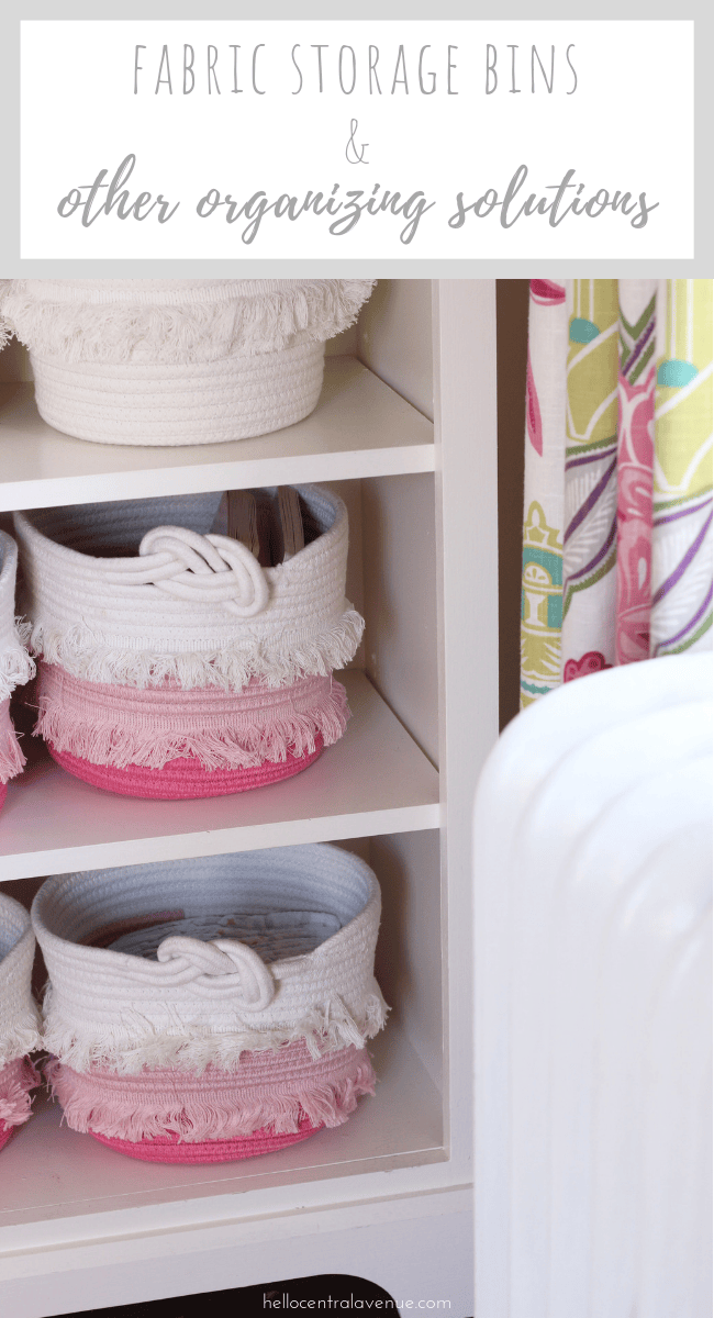 Use these fabric storage bins and other organizing solutions to take control of the clutter around your house! Baskets, totes, boxes, and bins are several ways you can get organized this new year!