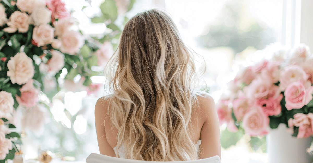woman surrounded by flowers after completing a direction reset