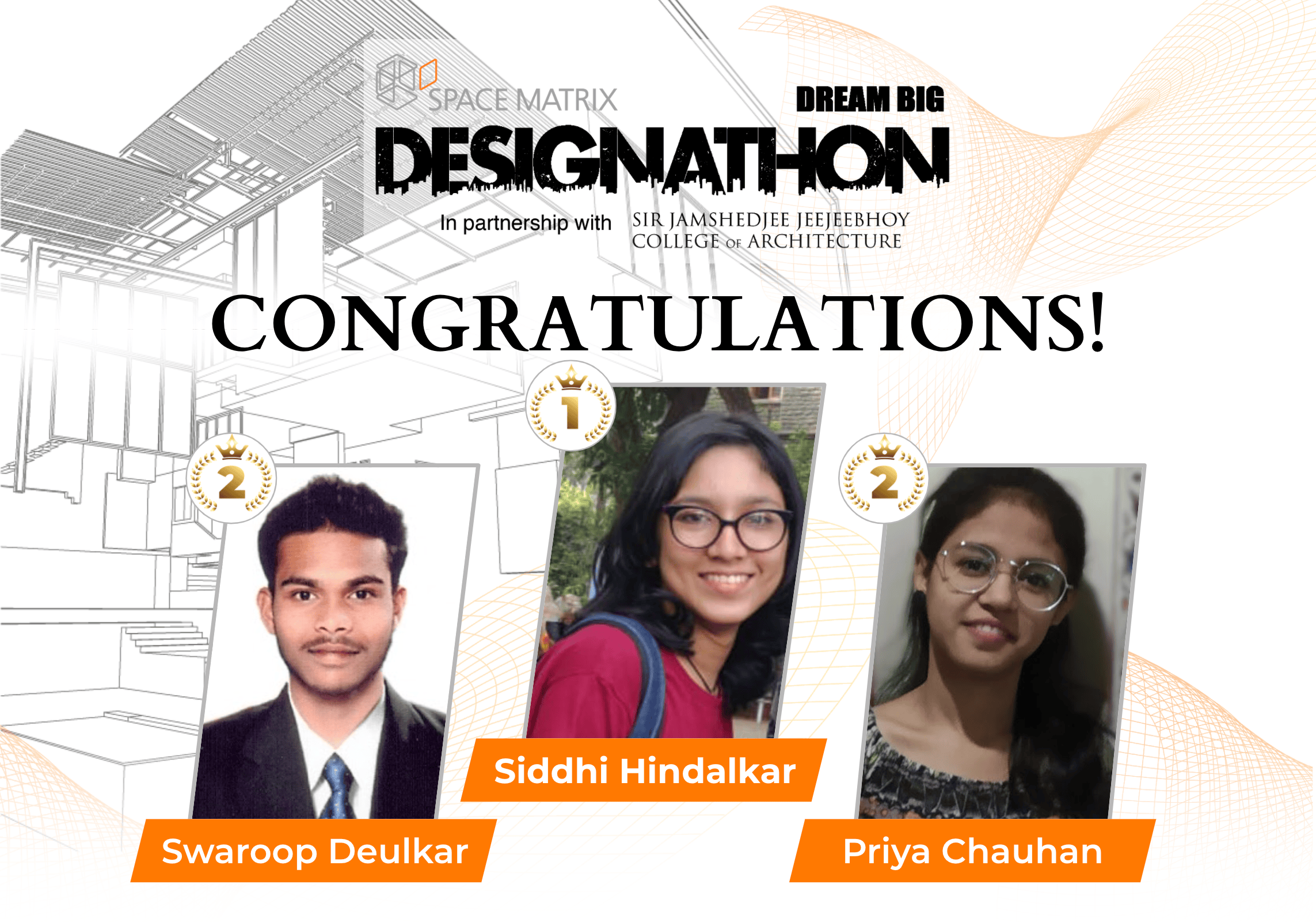 Space Matrix in collaboration with Sir JJ College of Architecture concludes one-of-its-kind Dream Big India Designathon 2020