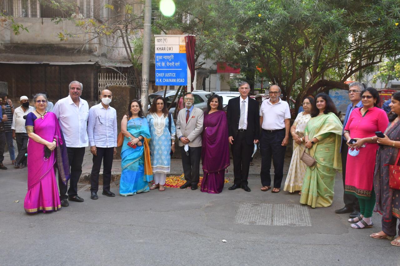 Mumbai: Road in name of Chief Justice H.K.Chainani successfully commemorated