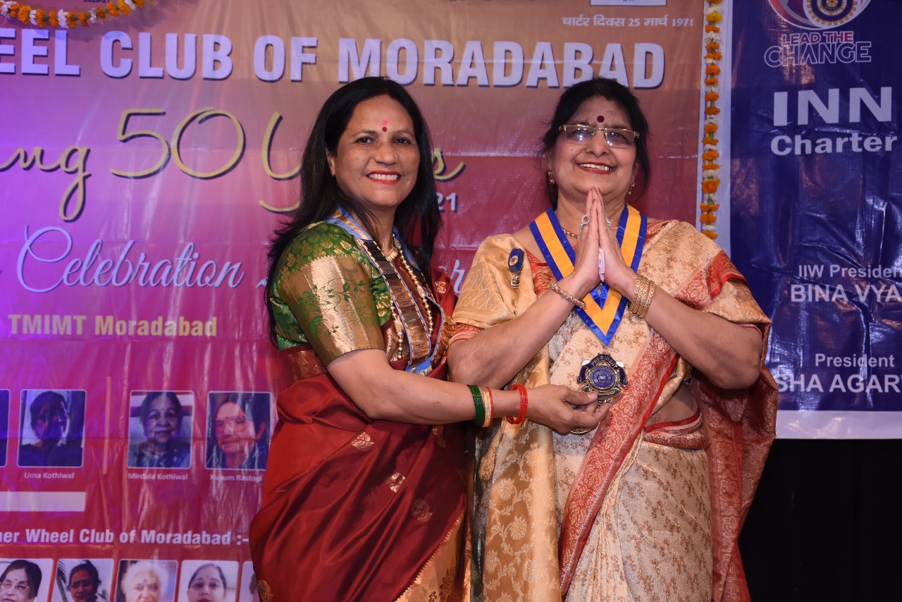 Inner wheel Club of Moradabad celebrated  Golden Jubilee , Dist  Chairman Smt. Santosh Sharma attends as a Chief guest