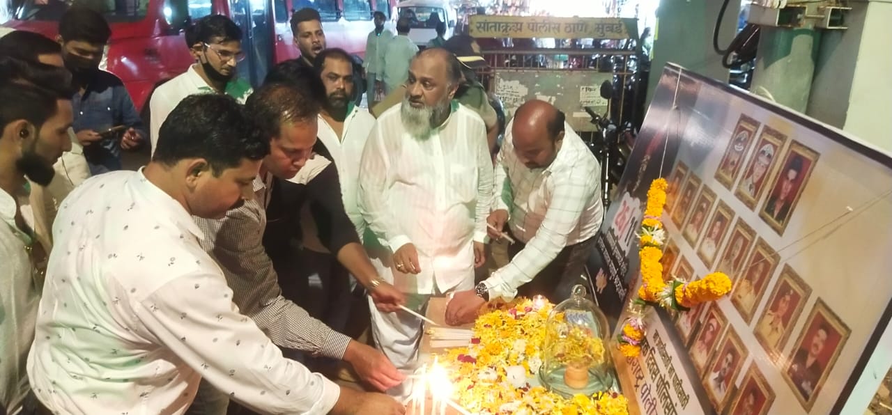 Mumbai youth congress Leader Fahim Ibrahim Shaikh organises function to pay tribute to the brave Martyrs of 26/11 Terrorist Attack, At Arun Bazaar Santacruz