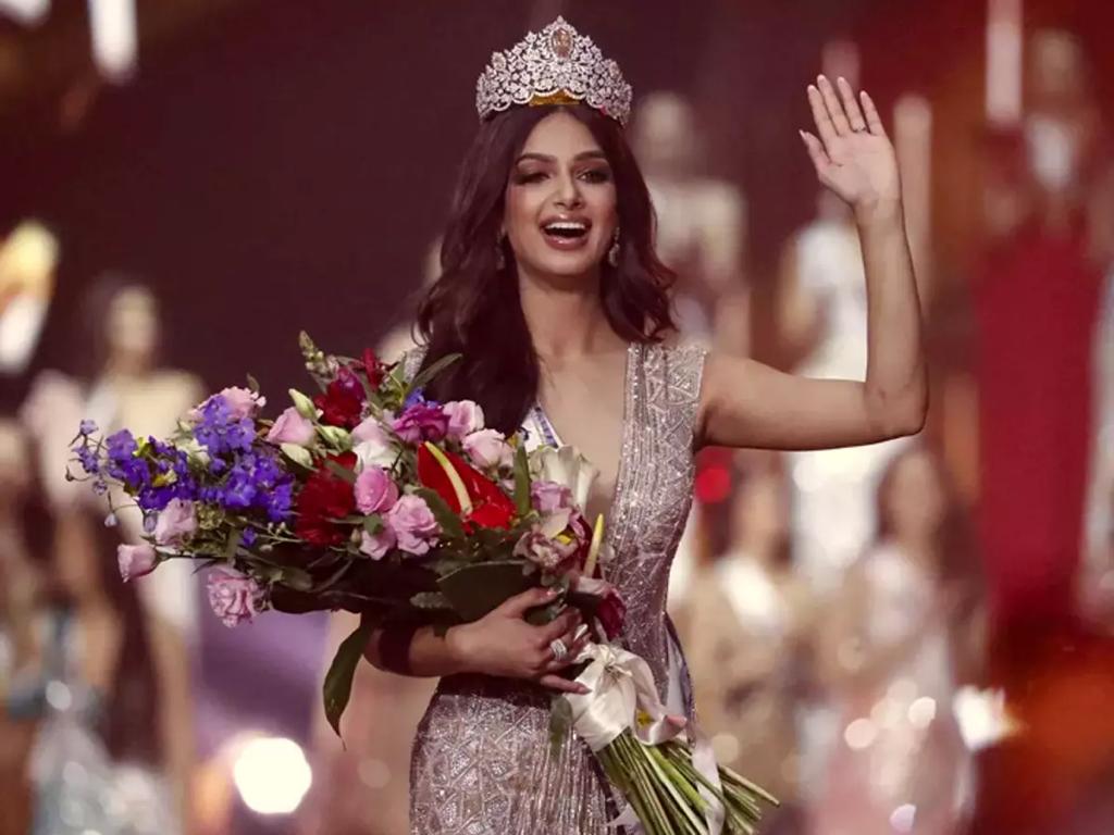 Indian Model Harnaaz Sandhu crowned at 70th Editio Miss Universe 2021 of Miss Universe held in Israeli Red Sea resort Eilat