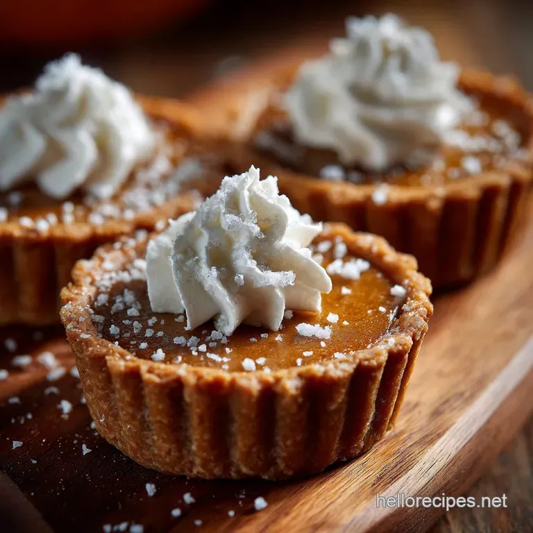 Mini pumpkin pies muffin tin