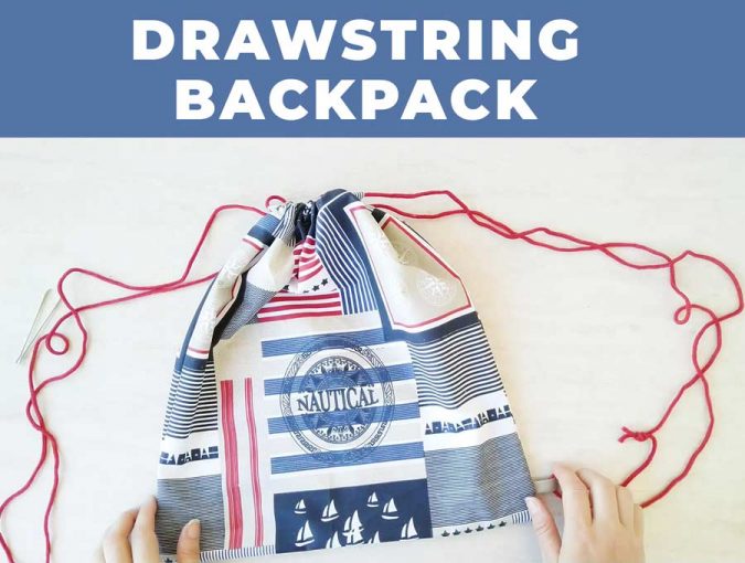 Diy Drawstring Backpack Free Pattern And Video Tutorial Hello Sewing