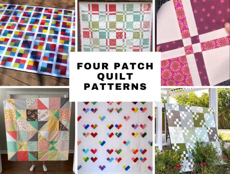 Four Patch Quilt Block Patterns Scrap Quilt Patterns Quilt Patterns - Light Arts - Professional 8K Collection