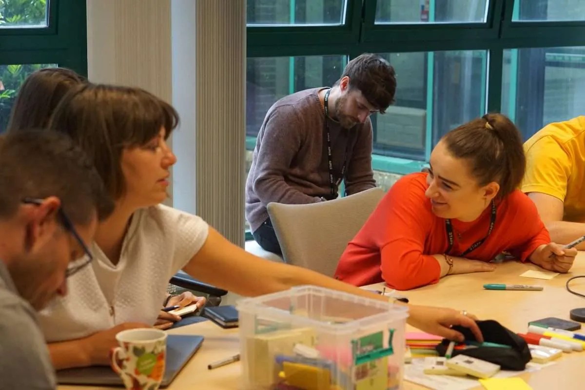 Photo of people in a workshop