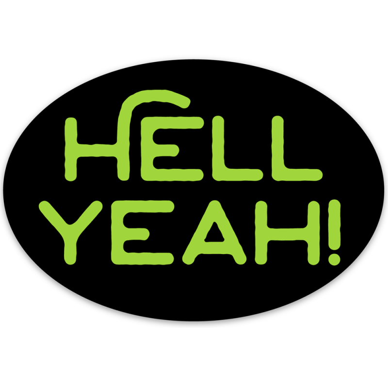 Hell Yeah Hell Yeah Sticker Teepublic - Modern High Resolution Colorful Illustrations | Free Download