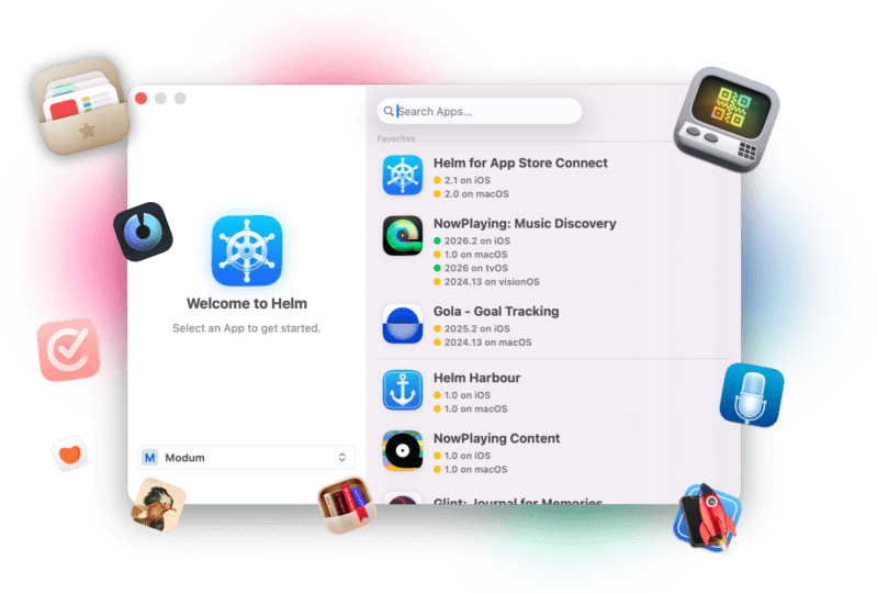 Helm For App Store Connect - Professional Geometric Illustration - 4K