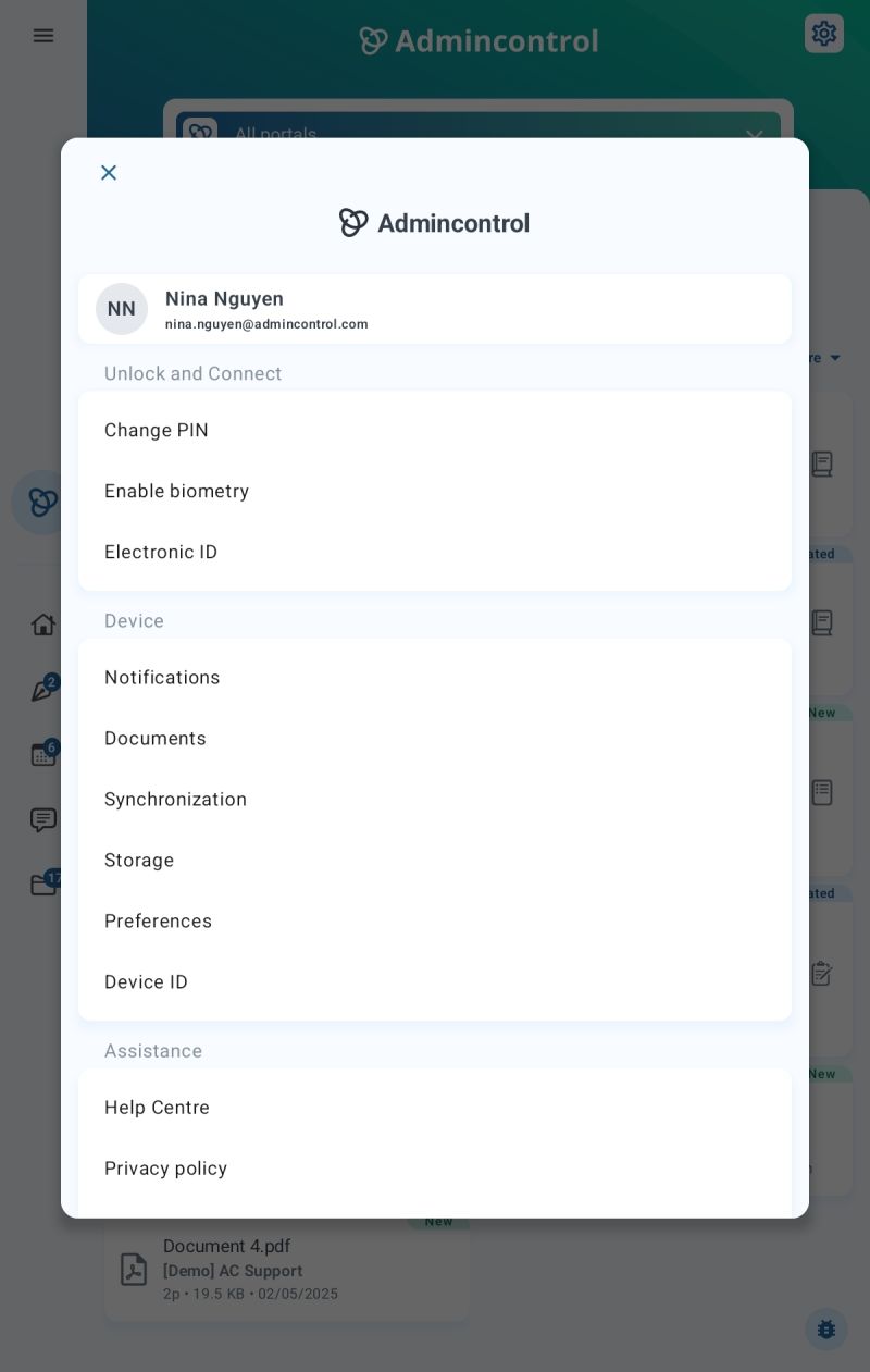 Settings In The App Admincontrol Help Centre - Premium Abstract Illustration Gallery - HD