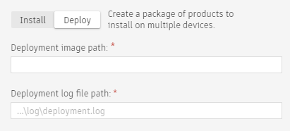 What is the difference between a custom install and a deployment?