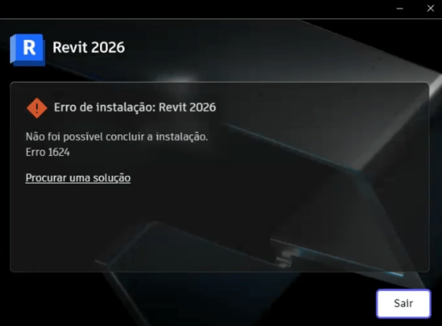 Erro De Instala O Revit 2026 N O Foi Poss Vel Concluir A Instala O