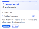Kickstart Your Chatbot With The Getting Started Guide And Earn Credits