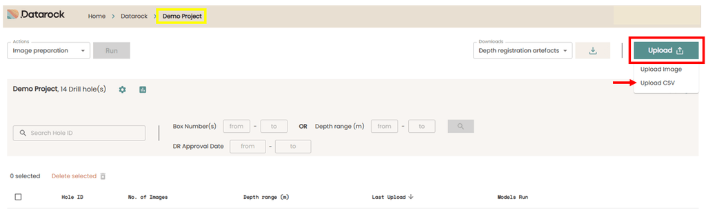Uploading Csv Data - Premium Dark Design Gallery - Mobile