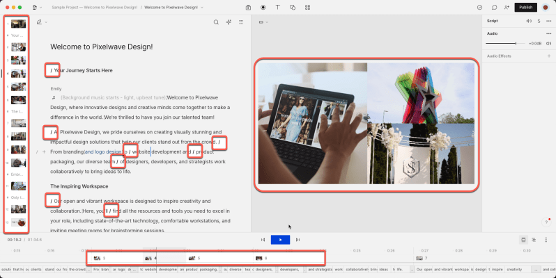 Scenes Overview Descript Help - Elegant Sunset Image - Ultra HD