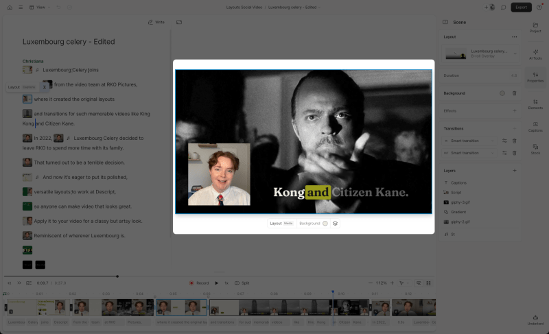 Scene Editor Tools Descript Help - Professional City Design - Retina