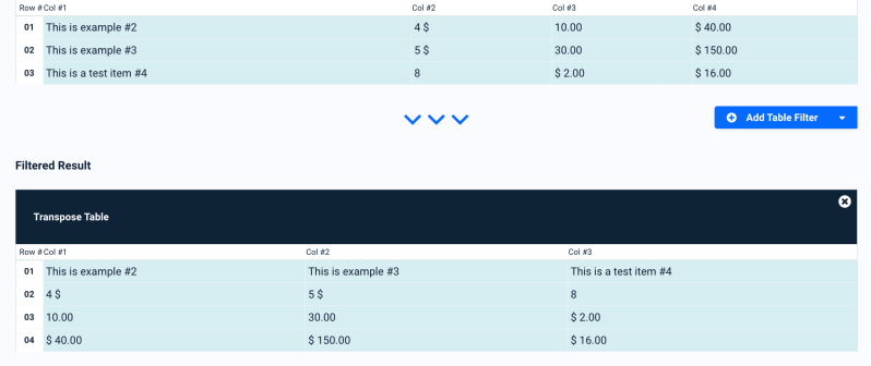 Transpose Table Filter Docparser - Gorgeous Landscape Texture - 4K