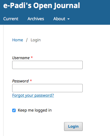 Pengaturan Jurnal di OJS - e-Padi Helps and Knowledge Base