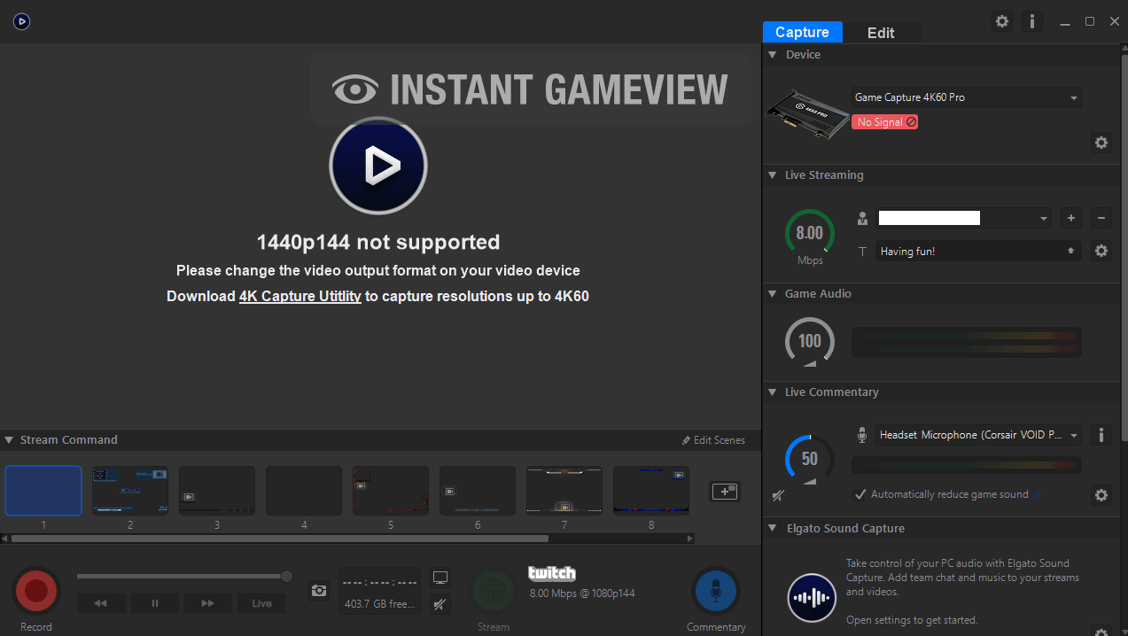 PC Game Recording With Elgato Game Capture 4K60 Pro Setup Elgato 921577