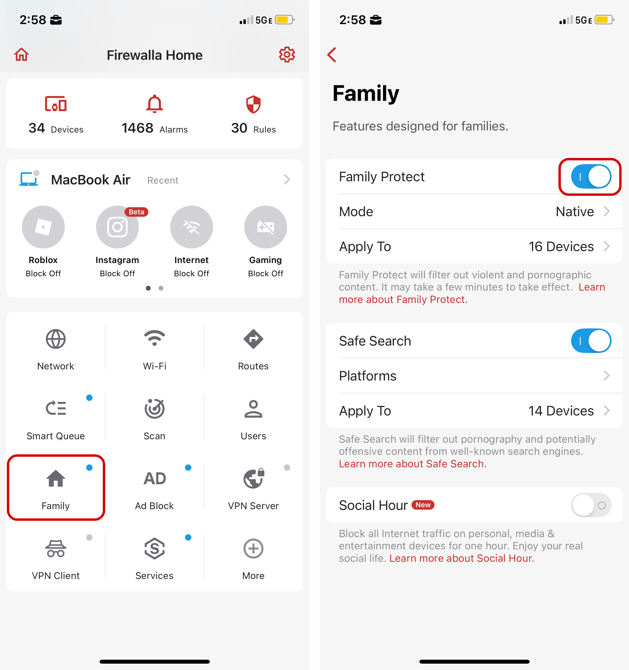 Family Protect – Firewalla