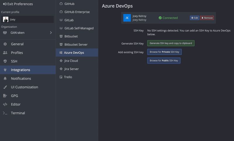 Gitkraken Desktop Azure Devops Integration Connect Azure Devops - Perfect Ocean Illustration - Retina