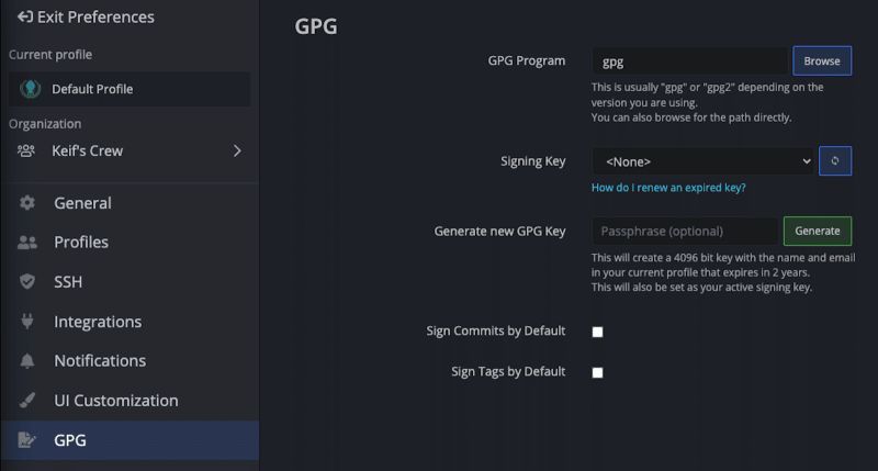 Commit Signing With Gpg In Gitkraken Desktop - Best Light Patterns in Retina