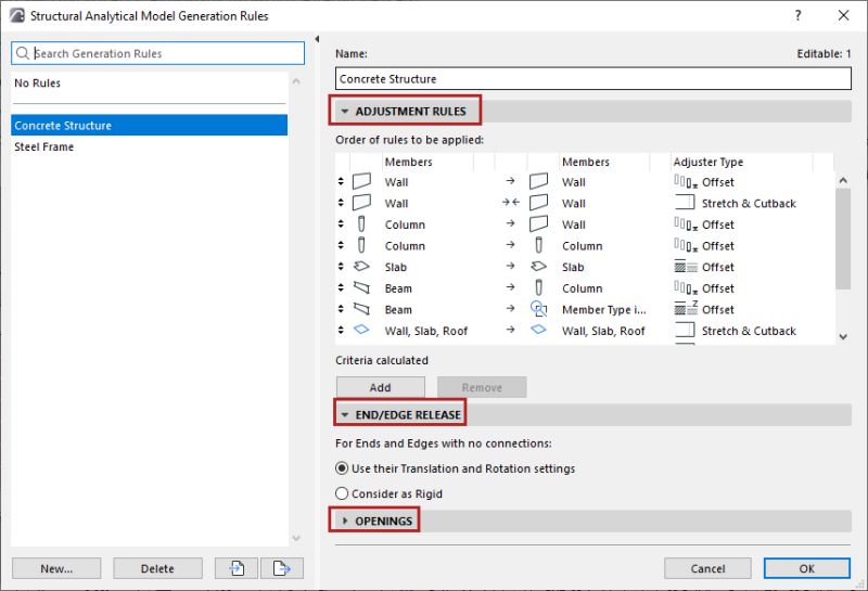 Structural Analytical Model Generation Rules - Beautiful Nature Design - High Resolution