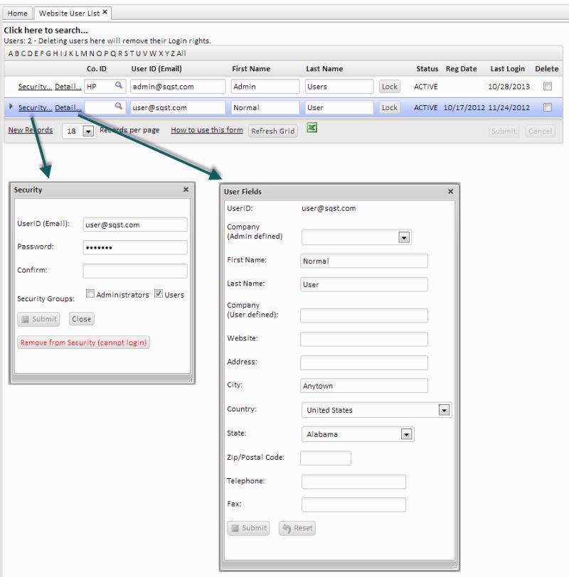 Viewing User List - Mobile Space Images for Desktop